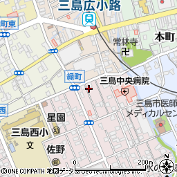 静岡県三島市緑町3-5周辺の地図