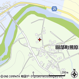 京都府南丹市園部町熊原（北内畑）周辺の地図