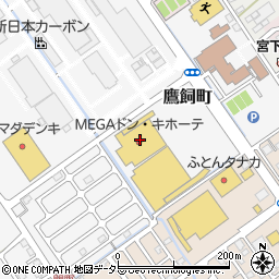 ＭＥＧＡドン・キホーテＵＮＹ近江八幡店周辺の地図