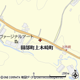 京都府南丹市園部町上木崎町年ノ森周辺の地図