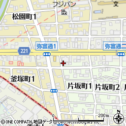 愛知県名古屋市瑞穂区片坂町1丁目1周辺の地図