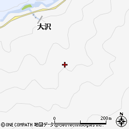 愛知県豊田市山ノ中立町大沢周辺の地図