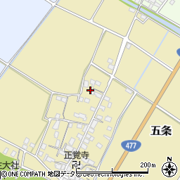 滋賀県野洲市五条329周辺の地図