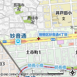 愛知県名古屋市瑞穂区妙音通3丁目周辺の地図