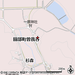京都府南丹市園部町曽我谷（北垣内）周辺の地図