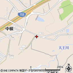 愛知県豊田市勘八町中根95-4周辺の地図
