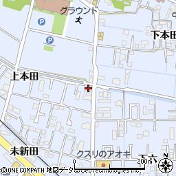 愛知県弥富市鯏浦町上本田4周辺の地図