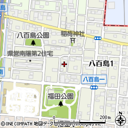 愛知県名古屋市港区八百島周辺の地図