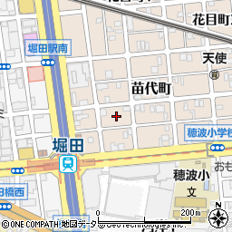 愛知県名古屋市瑞穂区苗代町23周辺の地図