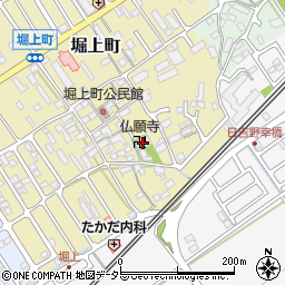 仏願寺周辺の地図