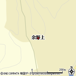岡山県真庭市余野上周辺の地図
