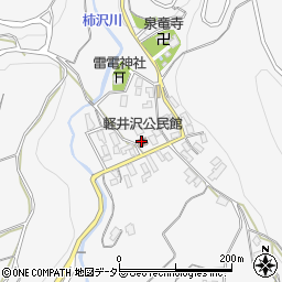 軽井沢公民館周辺の地図