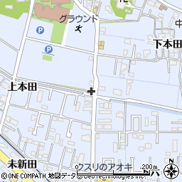 愛知県弥富市鯏浦町上本田60周辺の地図