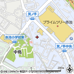 愛知県日進市赤池町箕ノ手2-588周辺の地図