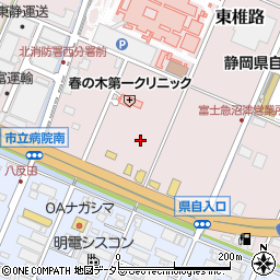 静岡県沼津市東椎路周辺の地図