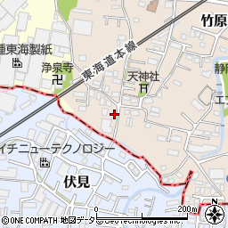 静岡県駿東郡長泉町竹原160-2周辺の地図