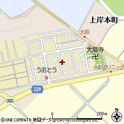 滋賀県東近江市大萩町周辺の地図