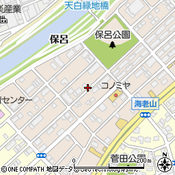愛知県名古屋市天白区保呂町周辺の地図