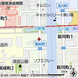 〒455-0071 愛知県名古屋市港区新船町の地図