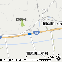 兵庫県丹波市柏原町上小倉92周辺の地図