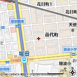 愛知県名古屋市瑞穂区苗代町16-15周辺の地図