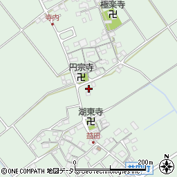 滋賀県近江八幡市益田町177-2周辺の地図