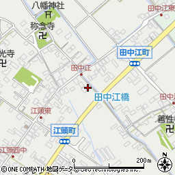 田中江町公民館周辺の地図