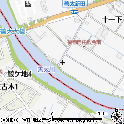 愛知県愛西市善太新田町十一下147周辺の地図