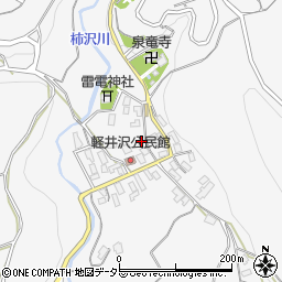 静岡県田方郡函南町軽井沢周辺の地図