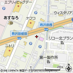 ローソン沼津西沢田店周辺の地図