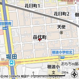 愛知県名古屋市瑞穂区苗代町17-17周辺の地図