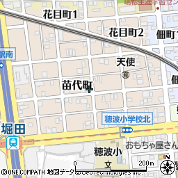 愛知県名古屋市瑞穂区苗代町17-13周辺の地図