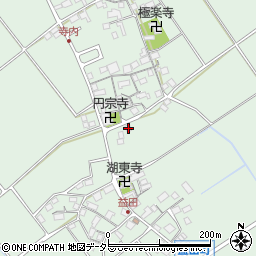滋賀県近江八幡市益田町170周辺の地図