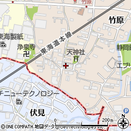 静岡県駿東郡長泉町竹原156-1周辺の地図