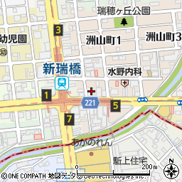 名古屋市役所交通局　地下鉄桜通線新瑞橋駅周辺の地図