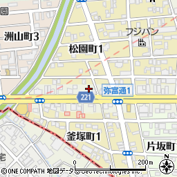 かつや名古屋弥富通店周辺の地図