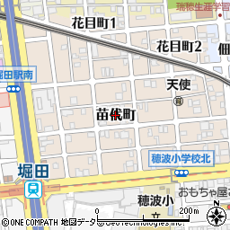 愛知県名古屋市瑞穂区苗代町17周辺の地図