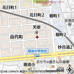 愛知県名古屋市瑞穂区苗代町19-19周辺の地図