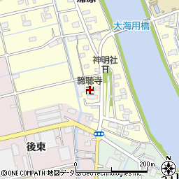 諦聴寺周辺の地図