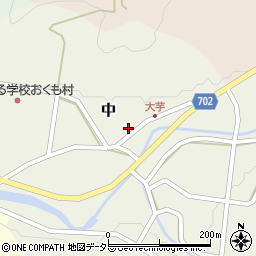 兵庫県丹波篠山市中457-1周辺の地図