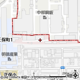 愛知県名古屋市港区明徳町周辺の地図