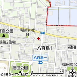 愛知県名古屋市港区八百島1丁目703-2周辺の地図