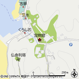 誕生寺宝物館周辺の地図
