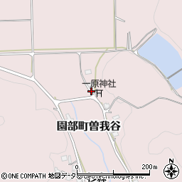 京都府南丹市園部町曽我谷講堂周辺の地図