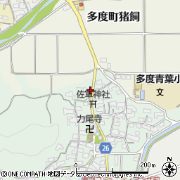 三重県桑名市多度町力尾2209-2周辺の地図