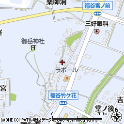 愛知県みよし市福谷町社口周辺の地図