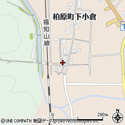 兵庫県丹波市柏原町下小倉222周辺の地図