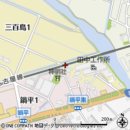 愛知県弥富市六條町東山周辺の地図