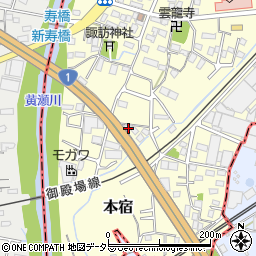 静岡県駿東郡長泉町本宿612-3周辺の地図