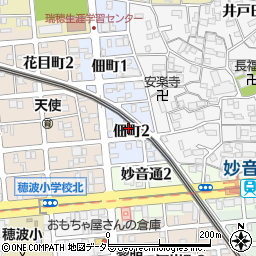 愛知県名古屋市瑞穂区佃町2丁目周辺の地図